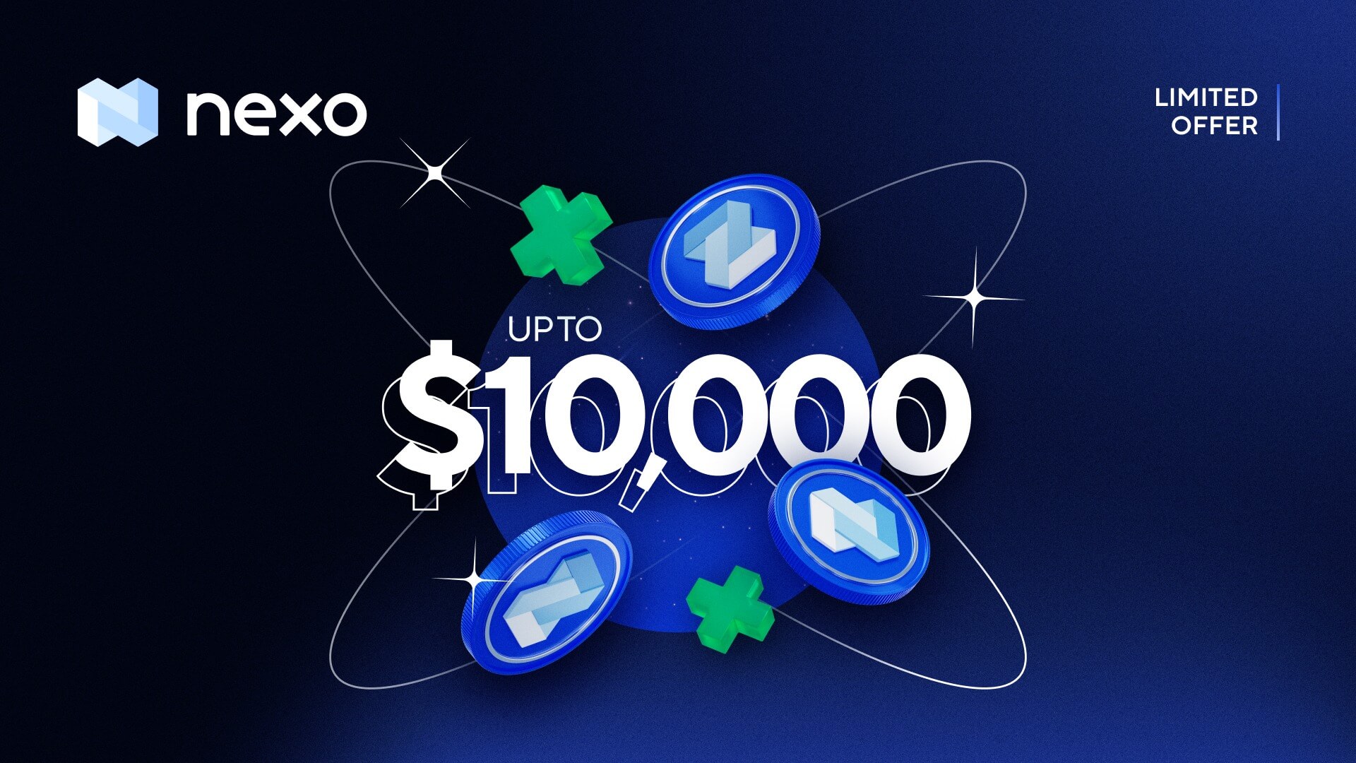 Create a Fixed Term and get $10,000 in NEXO Tokens