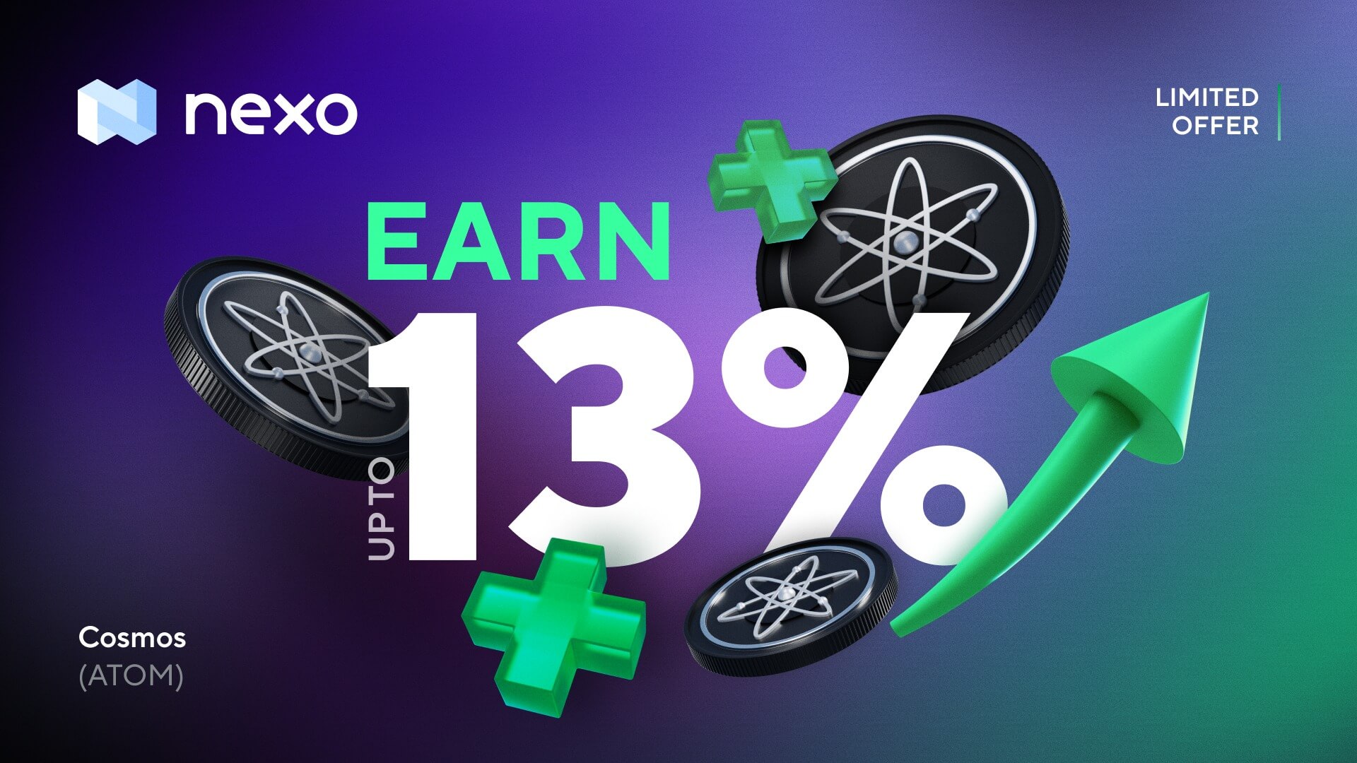 Get Cosmic Yield: Earn up to 13% on ATOM
