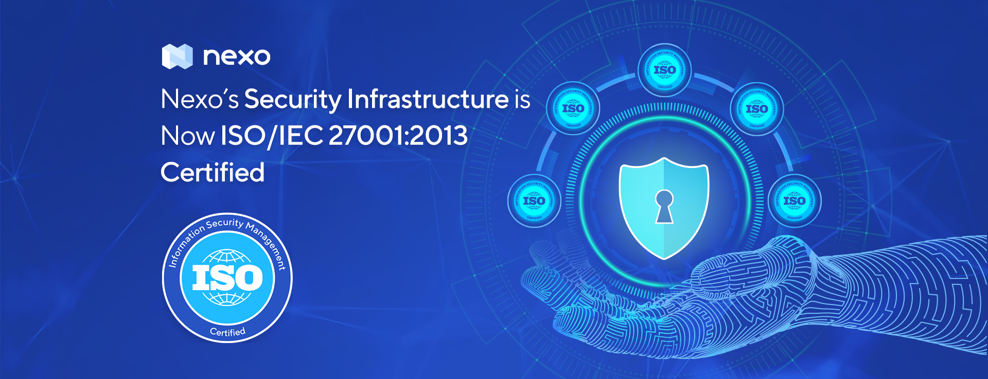 Nexo’s Security Infrastructure Is Now ISO/IEC 27001:2013 Certified