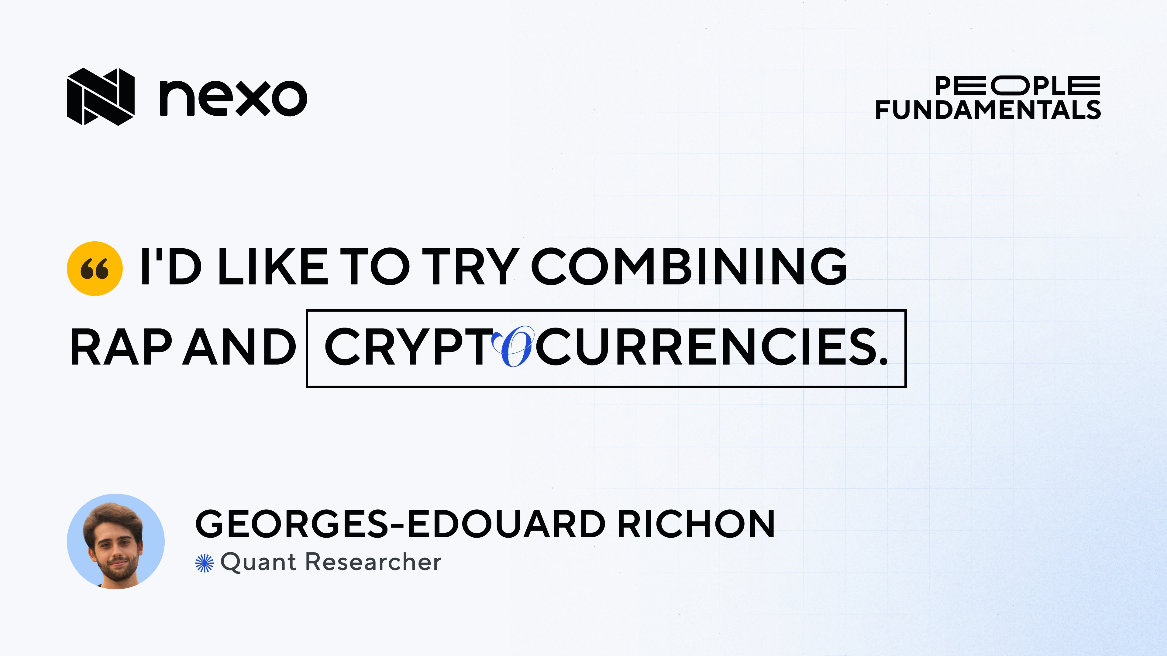 People Fundamentals #4: Georges-Edouard Richon – French Rap & Quant Research in Crypto