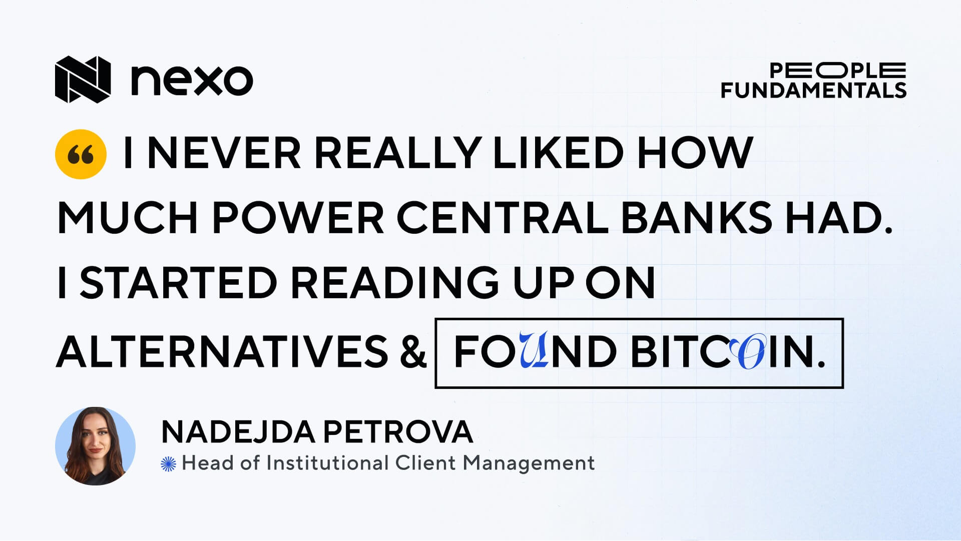 People Fundamentals #9: Nadejda Petrova – Crypto Enthusiast, Central Bank Skeptic & Mom All Rolled Into One