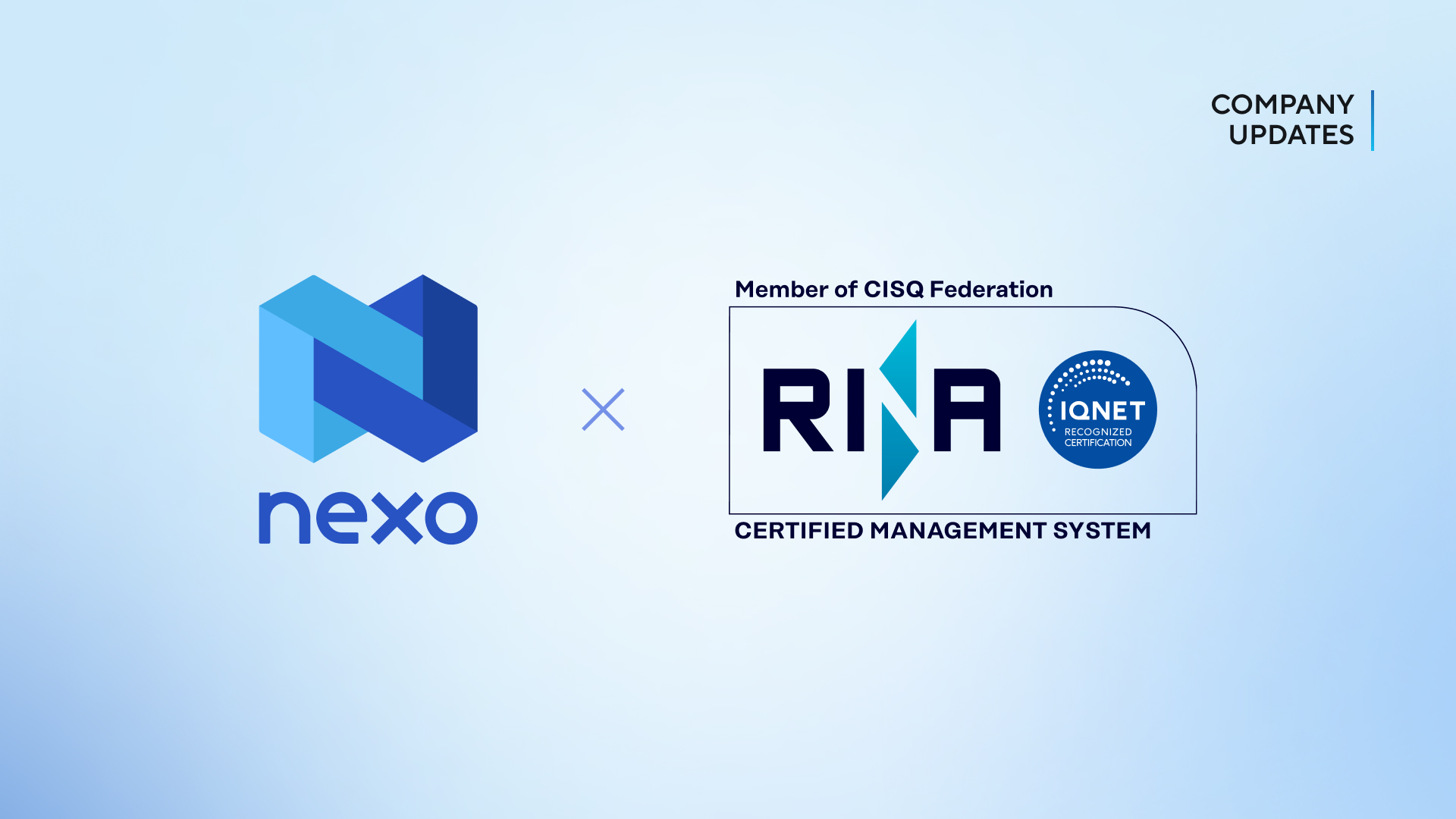 Nexo Cements Data Protection and Cloud Privacy with a Duo of ISO Certifications